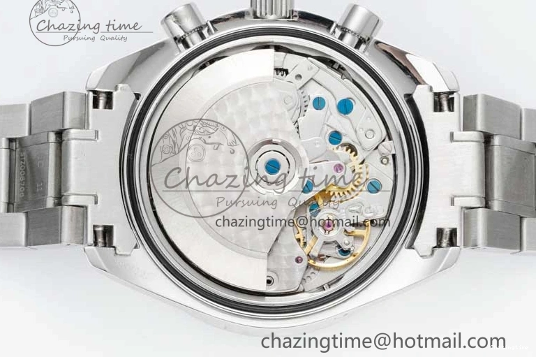 0720 Cozy Speedmaster Racing Master SS HKF Best Edition Black White Dial on SS Bracelet A 7807